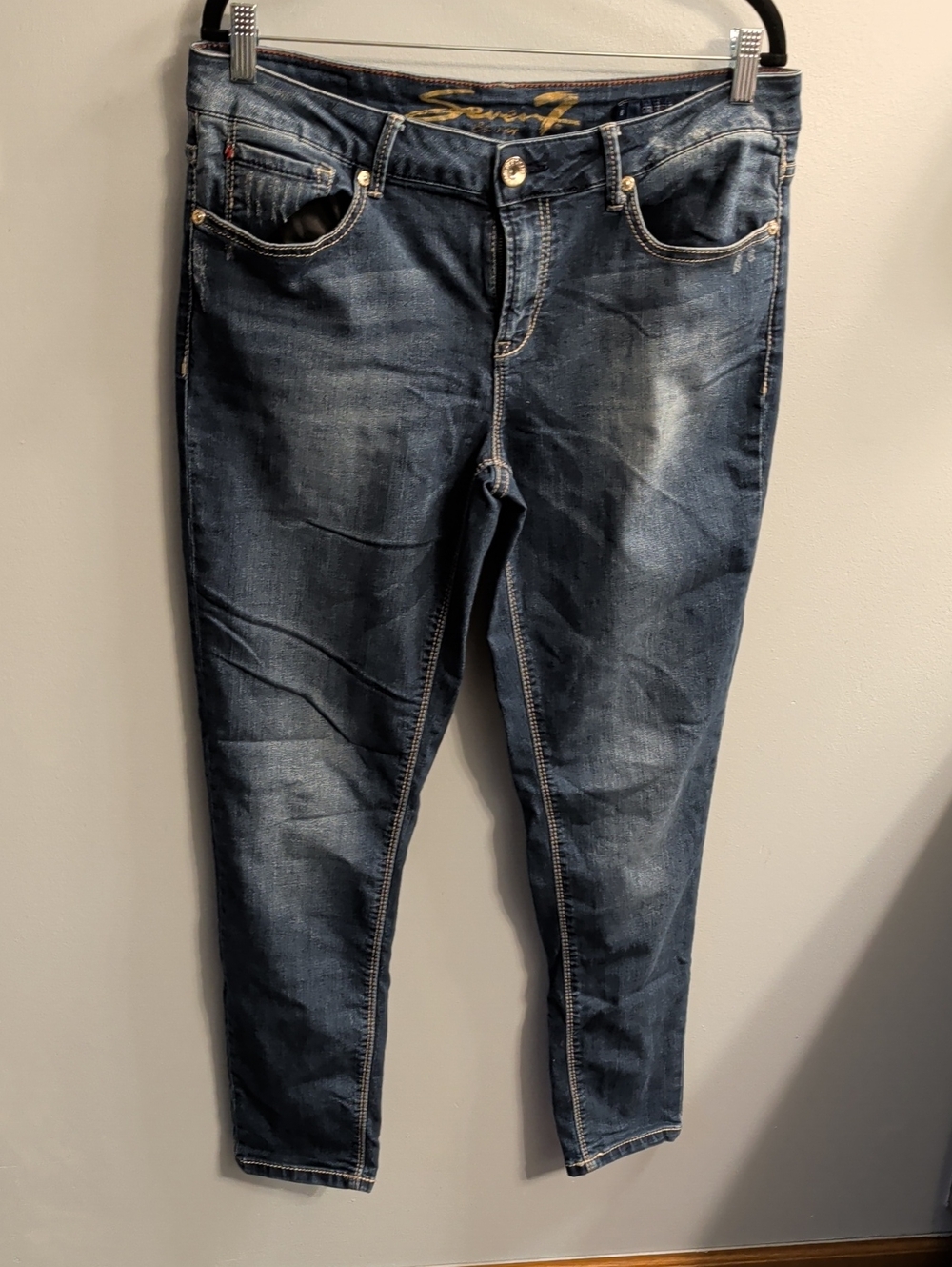 🍉Seven7 Women's Skinny Jeans in Dark Blue